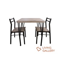 Living Gallery Tamera Dining Set 2-Seater, Modern Design and Space Saving LGDS021-2S