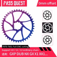 PASS QUEST SRAM GXP MTB Chainring 0mm Oval/Round 30T-48T Narrow Wide Chainring Mountain Bike ChainWh