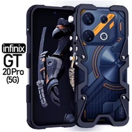 สำหรับ Infinix GT 20 GT10 Pro Case โลหะอลูมิเนียมกันชนโลหะปลอกคอกันสุนัขเลียฟังก์ชันกันกระแทกสำหรับ 