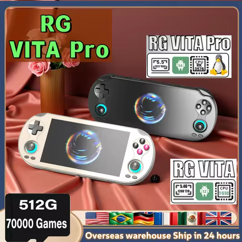 ANBERNIC RG VITA Pro RG VITA Retro Handheld Game Console Video Games Player WiFi Bluetooth 5000mAh S