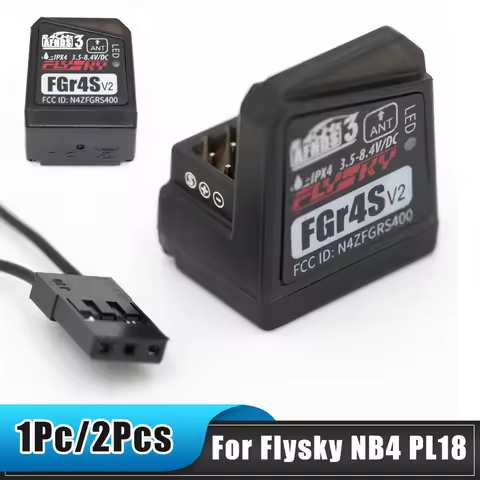Flysky FGR4S V2 Receiver AFHDS Single-Antenna Bidirectional PWM/PPM/IBUS Output Receiver for Flysky 