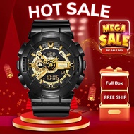 [2 Year Warranty] G Sports Dual Display Wristwatches Men Sports Digital Double Chronograph Watch Ga-