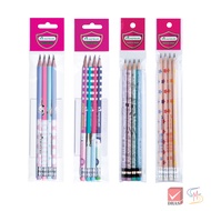 (Pack Of 4) Master Art Pencil Black 2B And HB Fancy 4 Pencils
