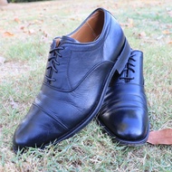 ส่งฟรี 8US 26cm - หน้ากว้าง รองเท้า Aquascutum of London Lace Up Oxford (หัวต่อ) รองเท้าหนัง Cape To