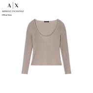 Armani Exchange เสื้อพูลโอเวอร์ผู้หญิง รุ่น XW001310-AF10352-U6242-สีน้ำตาล