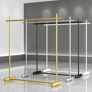 Clothing Store Floor-standing Side Hanger Clothes Rack Clothes Rack Shelf Gold Display Rack Women's 
