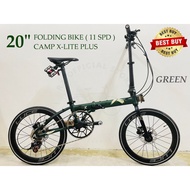 🔥LIMITED STOCK🔥20" 20INCH Folding Bike / Basikal Lipat 451 - CAMP X-LITE PLUS ( 11 Speed )