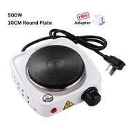 500W 10CM Mini Electric Stove Heater Round Hot Plate Portable Moka Pot Coffee Tea Dapur Elektrik 电热炉