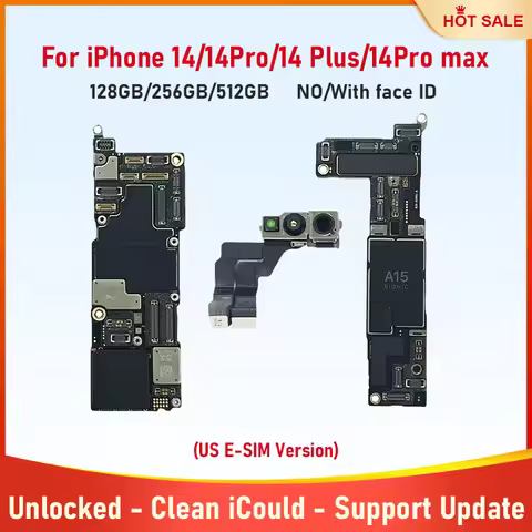 Tested Authentic Mainboard for iPhone 14 Pro Max Motherboard Unlocked 128g 256g 512g Clean iCloud US