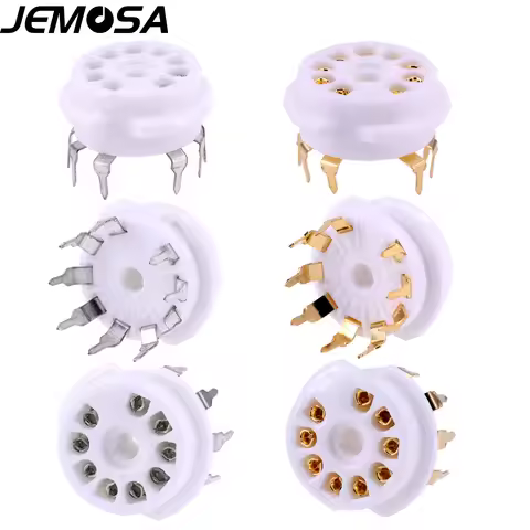 9PIN TUBE SOCKET Valve Base FOR 12AX7 12AU7 6199 6922 EL84 12AT7 ECC82 ECC83 E88CC Tube Amplifier HI