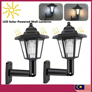 Solar Wall Light Outdoor Solar Hexagonal Light Ip44 Waterproof Solar Fence Light Auto On/Off Retro L
