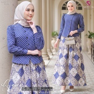 AJENG Oneset Setelan Rok Batik by SF/ Baju Setelan Kondangan Batik Semi Formal / Oneset Tunik Set Ro