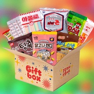 GGAGGA UNNIE Korean Snack Gift Box A Tingchoong Corn V Corn Fish Snack Dalgona Candy Jjonde Kiapolo Nemo Snack Cola Candy Burger Jelly