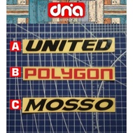 New Cutting Sticker United, Polygon, Mosso Sepeda Lipat