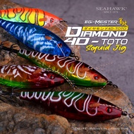 Seahawk Diamond 4D Toto Squid Jig Egi Meister Fishing Lures