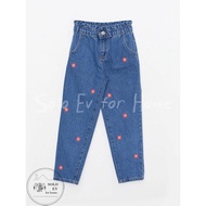[SOLO European Home Furnishing] LCW Made in Turkey Pure Cotton Cute Little Safflower Jeans 4-13 Year