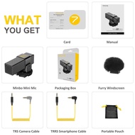 7RYMS MinBo Mini Compact Cardioid Condenser On-Camera Microphone for iPhone for GoPro/Canon/Nikon Ca
