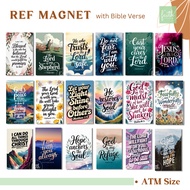 REF MAGNET with Bible Verse and Inspirational Quotes