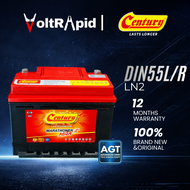 [VoltRapid] Century MARATHONER MAX DIN60 L/R | LN2 | 12V MF Car Battery 100% Brand New Original 12 M