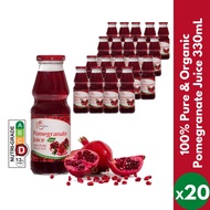 【PomeFresh】Pomegranate Juice 330mLX20 Bottles | 100% PURE ORGANIC | NEVER FROM CONCENTRATE