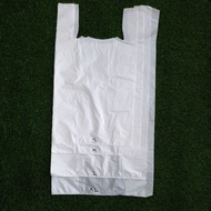 Plastic Bag Putih / T-Shirt Bag / White Singlet Bag / Laundry Bag / Packing Bag / Plastic Dobi / Pla
