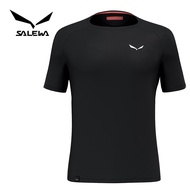 【SALEWA 義大利】PEDROC POLARTEC DELTA T-SHIRT 男 快乾短袖排汗衣｜排汗速乾運動上衣/ 深黑色 (0910)/ 54 / 2XL