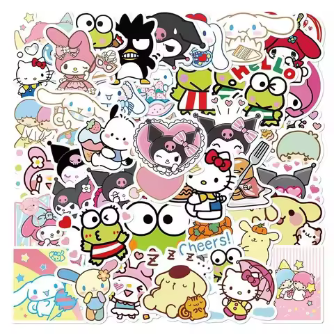 Hello Kitty Puzzle Stickers, Interactive Creative Waterproof Planner Stickers