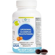 Core Med Science Liposomal Methylated Multivitamin B-Complex, 90 Softgels - Active Super B Complex V