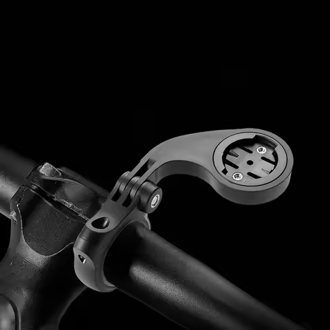 Universal Bicycle Computer Holder Adjustable Angle Handlebar Extended Bracket Centered View for Garm