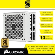 CORSAIR RM Series RM850 850W 80 Plus Gold Fully Modular ATX PSU - White - CP-9020232-UK