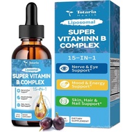 15 in 1 Lipid Constitution Vitamin B Complex Sugar-Free B Complex Drops Contain B1, B2, B3 Niacinami