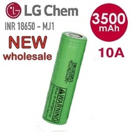 Authentic LG MJ1 18650 3500mAh Battery 3.7v 10A High Drain Capacity Rechargeable INR18650MJ1 Flat Bu