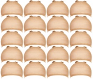 Teenitor Wig Cap, 20pcs Stocking Caps for Wigs, Tan Wig Cap for Women, Stretchy Nylon Wig Cap Beige