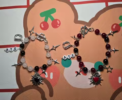 Stray Kids "ATE" beaded bracelet/K-pop/ Handmade, Y2K premium fashion jewelry