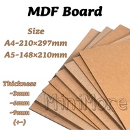 (MiniMore) MDF Board (A4/A5)-*3mm+-/6mm+-/9mm+-*