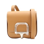 金棕色 EPSOM牛皮 Della Cavalleria 肩背包 Z刻 銀釦【HERMES 愛馬仕】