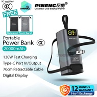 【3C Certified】Pineng PN-837PD 20000mAh Powerbank 130W Fast Charging Power Bank Laptop Pineng Powerba