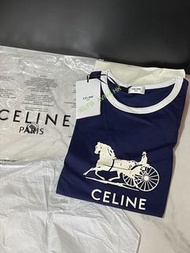 New全新 未剪牌 celine logo 馬車女裝衫短袖T恤