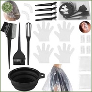 [SH] Hair Dye Brush And Bowl Set Ear Caps Dye Mixer Hair Tint Dying Coloring Applicator Dye Tool Hai