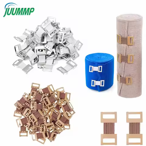 10Pcs/Set Bandage Wrap Clips Replacement Elastic Bandage Wrap Stretch Metal Clips Fixation Clamps Ho