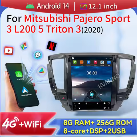 Android14 For Mitsubishi Pajero Sport 3 L200 5 Triton 3 2020 Carplay Display Car Screen Android Auto