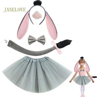 JLOVE Donkey Role Play Outfit Wolf Tail Headband Bowtie Skirt Donkey Animal Costume