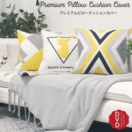 Premium Pillow Cushion Cover Yellow Series 45 x 45 Cm - Sofa Pillow Case 45 x 45 - Pillow Case
