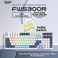 A4TECH | Wireless 2.4G Bluetooth Wired Triple Mode Gaming Lightweight Sound Mechanical Keyboard