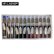 Velashop สายหนังแท้ คุณภาพดี ลายหนังจระเข้ สีดำ ขนาด 22M. สำหรับเปลี่ยนใส่นาฬิกาข้อมือ แถมสปริงฟรี +