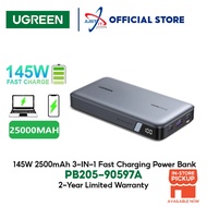 UGREEN PB205-90597A 145W 25000MAH PD3.1 2*USB-C / 1*USB-A FAST CHARGING POWER BANK - (UG-PB205-90597
