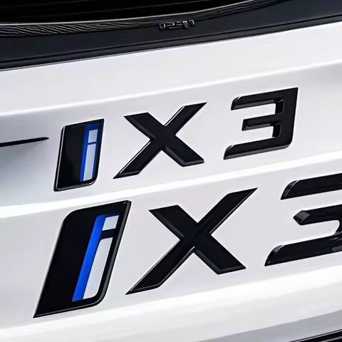 i4 i7 i3 iX iX3 iX4 iX7 small big logo car stickers for BMW new energy i4 i7 i3 iX tail badge black 