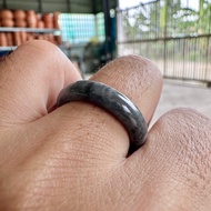 แหวนหยกดำ แหวนหยกแดง แหวนหยกพม่า หยกแท้ หยก Jadeite Type A 100%