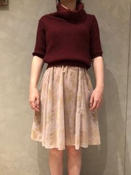 日本專櫃 Jill Stuart 內搭膚色刺繡小洋裝 日系氣質
