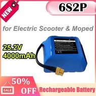 6S2P 25.2V 4000mAh for Electric Scooter & Moped Rechargeable Li-ion Battery